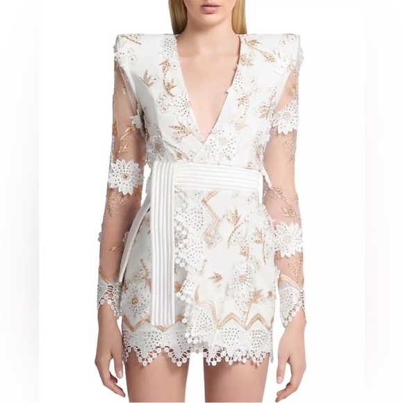 Zhivago Dresses & Skirts - Zhivago By the Way White Mini Wrap Dress 4